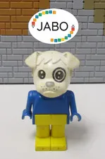 (E5/15) Lego Fabuland Figure fab2d Boris Bulldog 3603 3693 3786