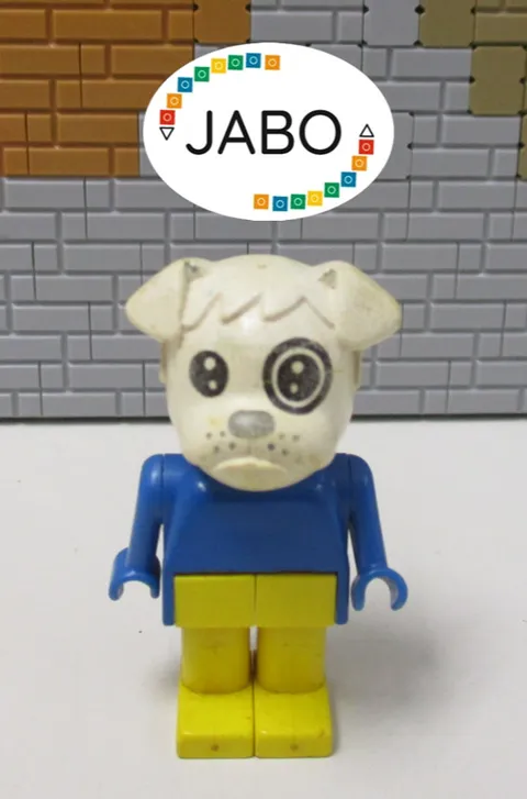 (E5/15) Lego Fabuland Figure fab2d Boris Bulldog 3603 3693 3786