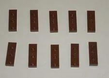 LEGO NEW 1x3 Reddish Brown Plate (10x) 4211152 Brick 3623