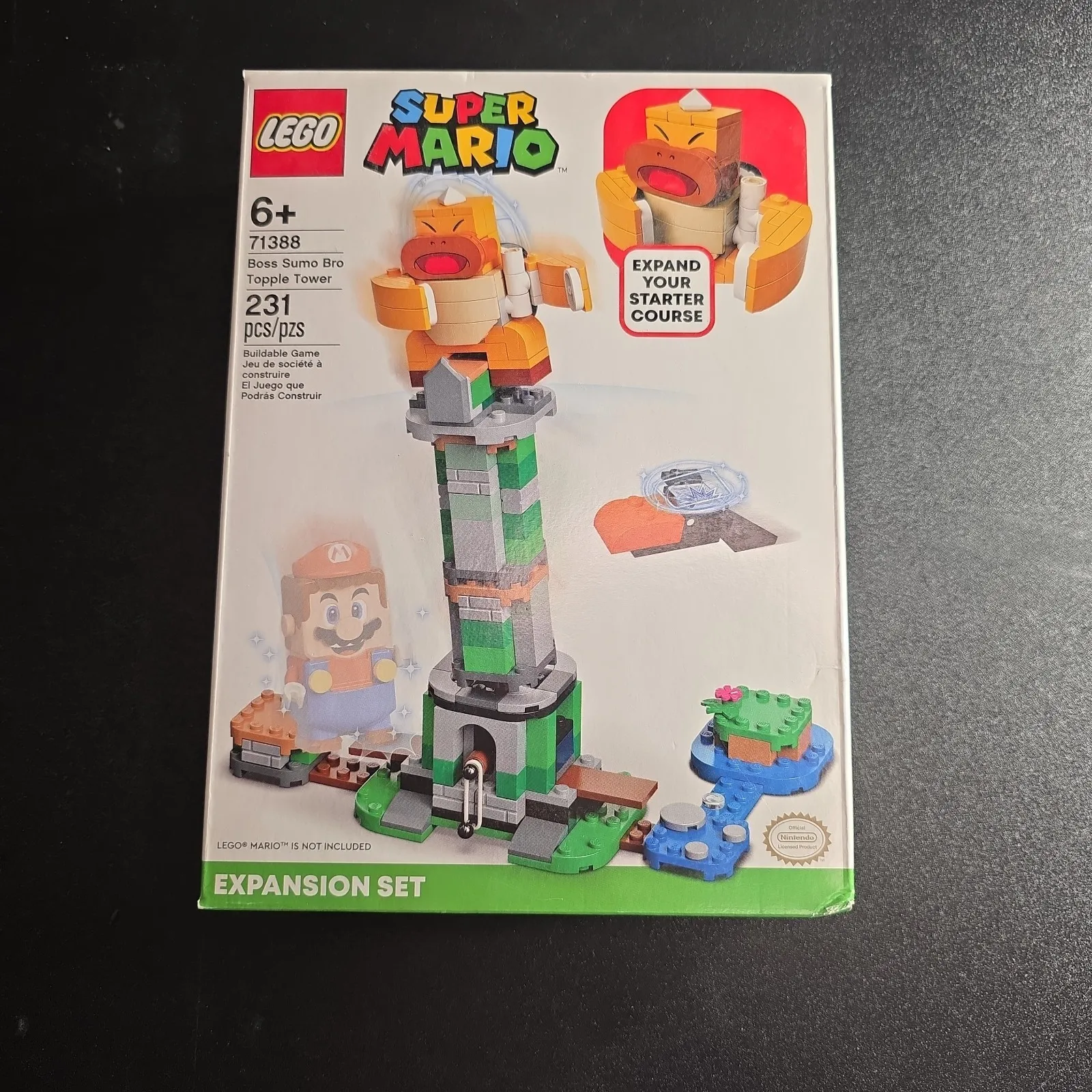 Lego Super Mario: #71388 Boss Sumo Bro Topple Tower Expansion Set - BRAND NEW 