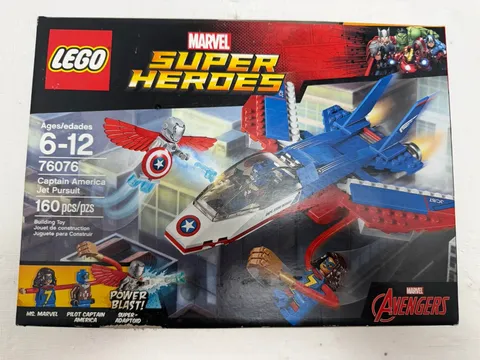 LEGO 76076 Marvel Super Heroes Captain America Jet Pursuit New Sealed