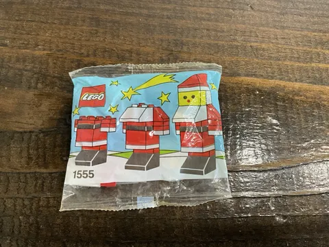 Vintage LEGO Basic Santa Claus #1555 New Sealed Package 1986
