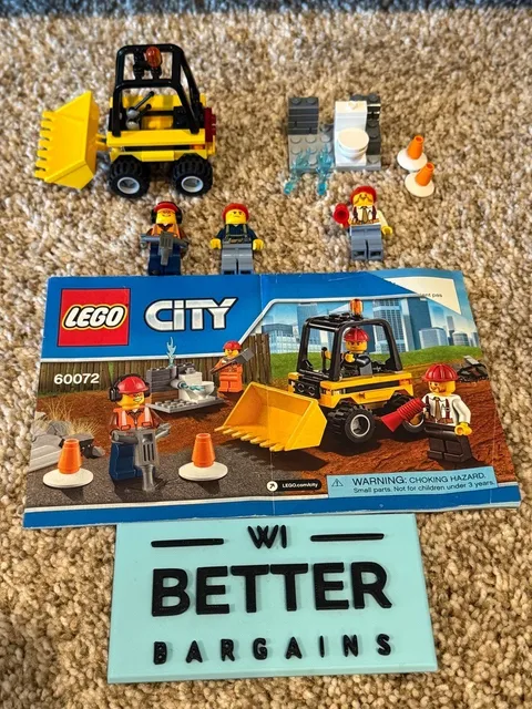 LEGO City #60072 Demolition Starter Set  w/ Instruction & Figs