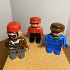 LEGO DUPLO Figures Lot – 4555pb101,  4555pb117 & 4555pb137 Vintage DUPLO People