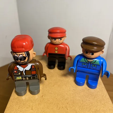 LEGO DUPLO Figures Lot – 4555pb101,  4555pb117 & 4555pb137 Vintage DUPLO People