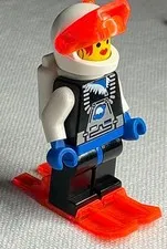LEGO Ice Planet 2002 Doctor Kelvin sp017 Minifigure w/ Skis Vintage