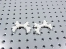 LEGO Lot of 2 White Ninjago Bone Hook Helmet Horn Weapon Minifig AZ