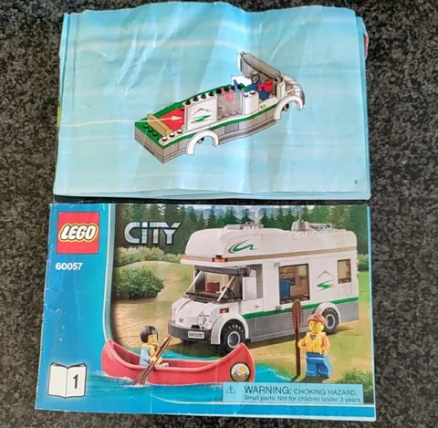 Lego City Instruction Manual Book 1 And 2 Only 60057 Motorhome READ