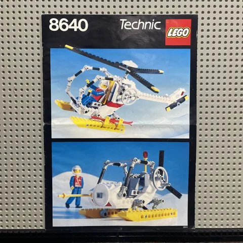 Vintage Lego Technic Polar Copter (8640) Instruction Manual Booklet ONLY No Pcs