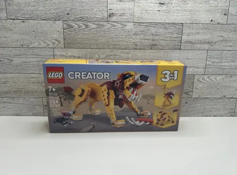 LEGO Creator 3 in 1  31112 Wild Lion  224 PCS / PZS Building Toy Jouet De Const