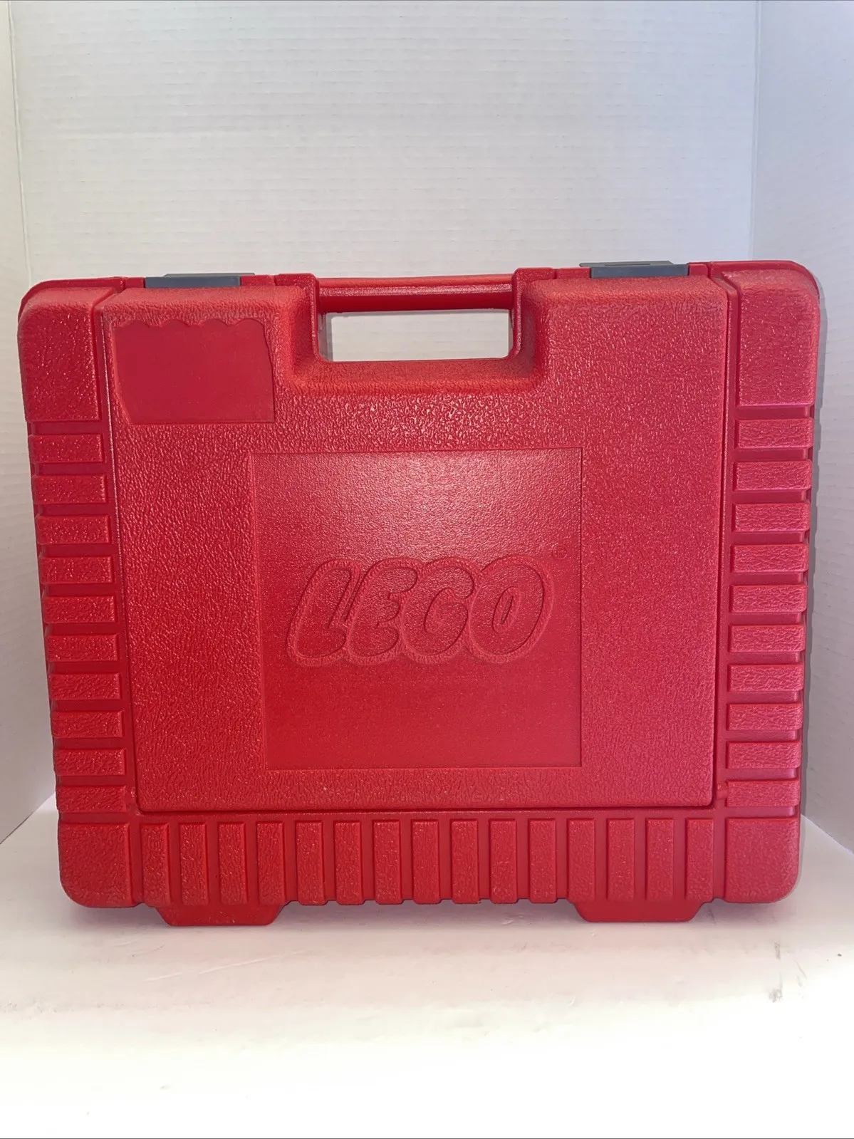 Vintage 80s Lego Red Plastic Storage Carrying Case Organizer Briefcase
