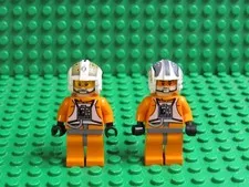 Lot 2 Rebel Pilot Y-wing X-Wing Star Wars minifigs Jon Dutch Vander Gold Leader