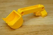 LEGO Duplo Construction Digger Arm & Shovel Bright Yellow Part 5" Long