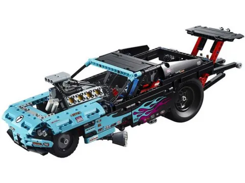 LEGO TECHNIC: Drag Racer (42050) Preowned w/ Manual NO BOX -REBRICKS