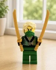 LEGO® Ninjago Lloyd Minifigure Techno Robe Rebooted The Green Ninja 70722 njo087
