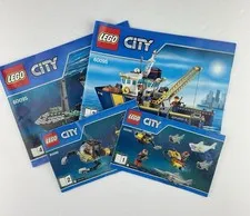 LEGO City 60095 Illustrated Instruction Manuals Booklets 1-4 English