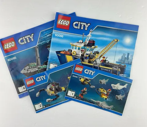 LEGO City 60095 Illustrated Instruction Manuals Booklets 1-4 English