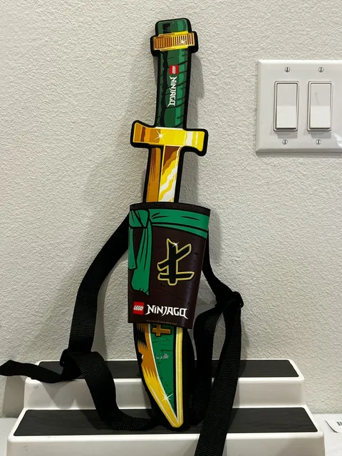 Lego Ninjago Lloyd Foam Sword Dao & Sheath 2021 Legoland 854126 Retired Collect