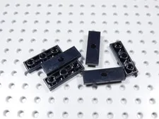 LEGO Lot of 6 Black 1x3 Smooth Inverted Tiles Plates BF