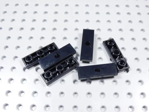 LEGO Lot of 6 Black 1x3 Smooth Inverted Tiles Plates BF