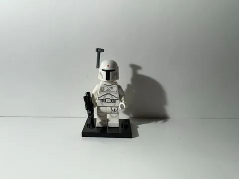 Lego Star Wars: Boba Fett Minifigure, White Prototype (sw0631), Complete w/ pack