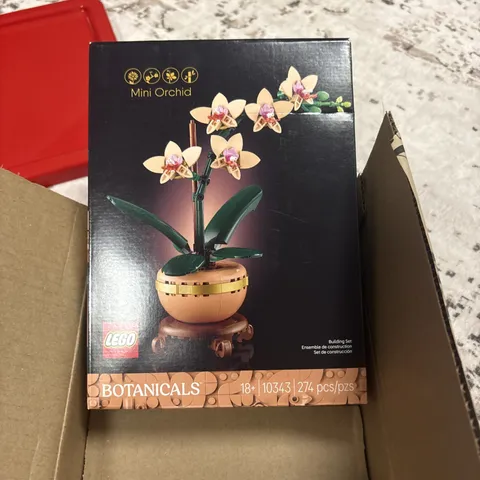 LEGO, Botanicals Mini Orchid Building Set, 10343, Indoor Home Decor