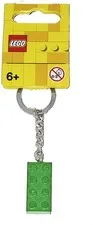 Classic LEGO Keyring Brick 2x4 Metallic Green 854083 Keychain Accessory