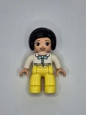 New Lego Duplo Asian Mom Lady Woman Figure Rare Black-Haired Chinese