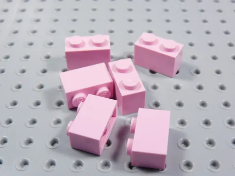 LEGO Lot of 6 Pink 1x2 Bricks BN