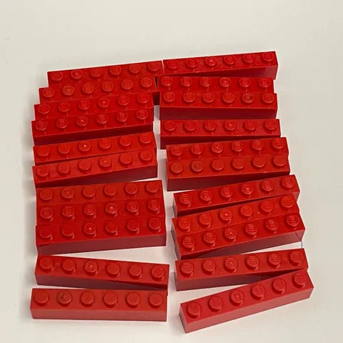 Lego 3009 Red Replacement Parts Pieces Lot of 22