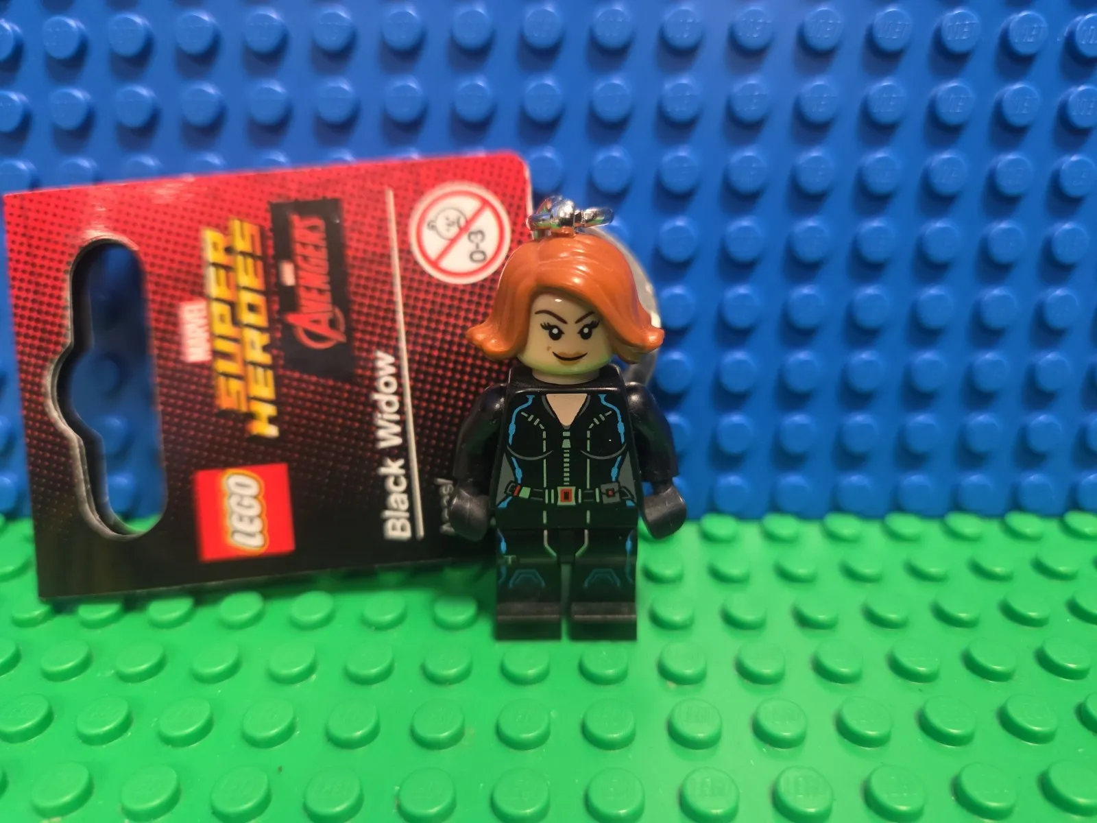 LEGO Black Widow Key Chain Minifigure 853592 Marvel Super Heroes CMF Lot Retired