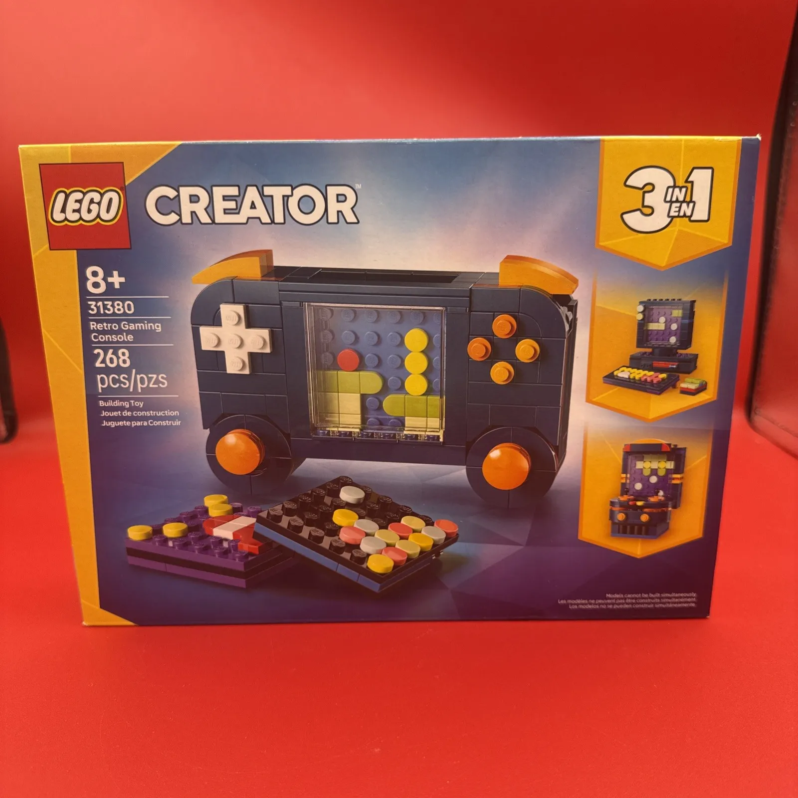 LEGO Creator 3 in 1 Retro Gaming Console, Ages 8+, 31380, See Photos