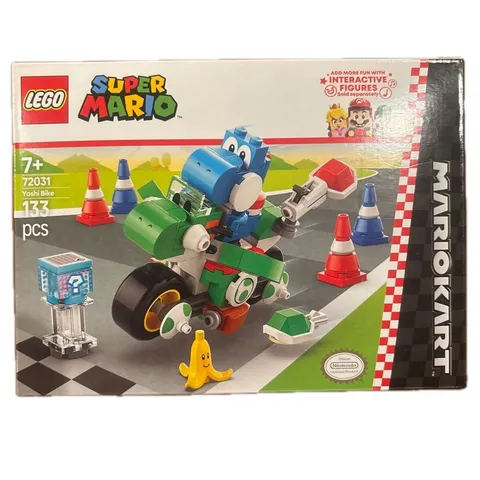 LEGO SUPER MARIO 72031 Mario Kart Yoshi Bike Set 133 Pieces New