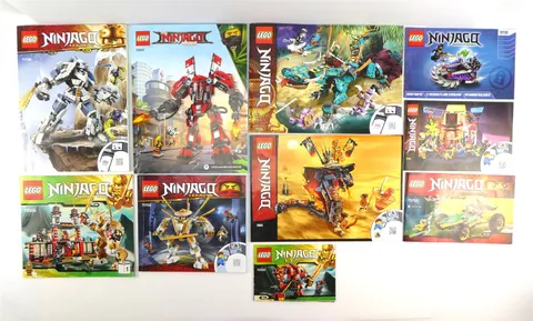 Lego NINJAGO Lot of 10 Manuals for Sets 70500 70505 70615 70674 70720 70755 ++