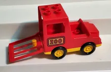 Lego Duplo Vintage Vehicles Red Zoo Cage Transport