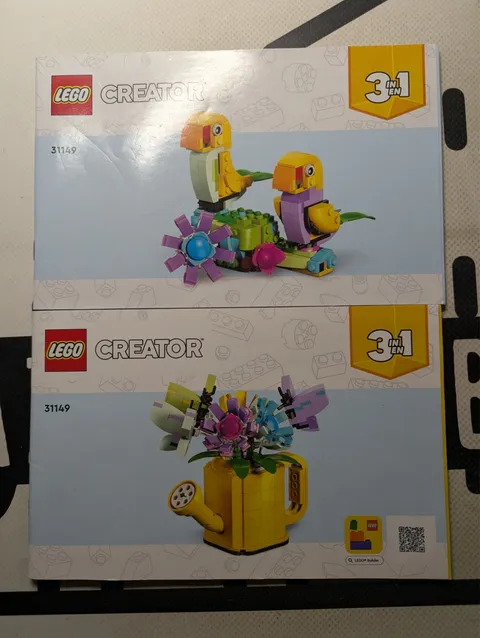 Lego Creator 31149 Flowers in Watering Can Instruction Manual Only! 2024 2 Books