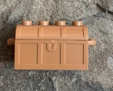 LEGO 4738ac01 Medium Nougat Container, Treasure Chest W/ Slots in Back