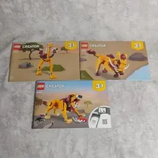 LEGO Creator 31112 Instruction Manuals Only - Lot of 3 Lion Ostrich & Boar