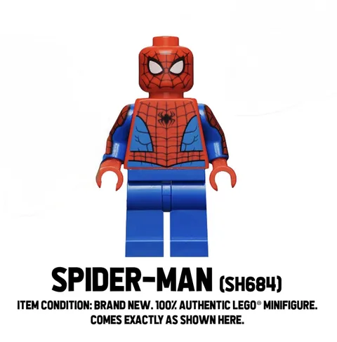 LEGO® Marvel Spider-Man Minifigure sh0684 Blue Arms Web Print NEW