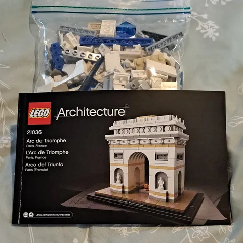 LEGO Architecture Arc de Triomphe 21036 Landmark Series RETIRED without box