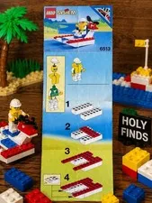 LEGO 6513 Glide Racer Instruction Manual Only Vintage Town Set Booklet