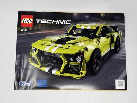 LEGO Technic 42138 Ford Mustang Shelby GT500 Manual Only Genuine