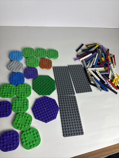 LEGO BASE PLATES Mixed Bulk Lot Organized Assorted Colors
