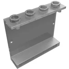 10x LEGO® Part 4215b - Panel 1 x 4 x 3 - Hollow Studs