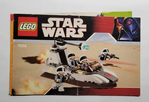 Lego Star Wars 7668 Rebel Scout Speeder Instruction Manual ONLY 