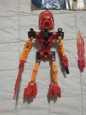 Lego Bionicle Toa Mata Tahu 2001 With Can And Beaten Up Instructions