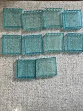 Lego Panel 1 x 6 x 5. Light Blue. Lot Of 10.