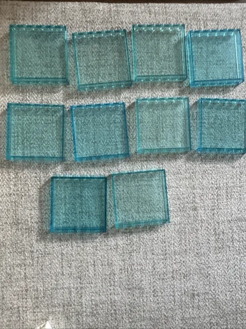 Lego Panel 1 x 6 x 5. Light Blue. Lot Of 10.