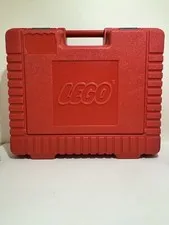 Vintage LEGO Carrying Storage Hard Case Suitcase Red 1985 No Sticker