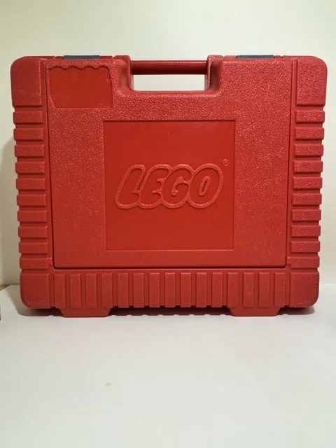 Vintage LEGO Carrying Storage Hard Case Suitcase Red 1985 No Sticker